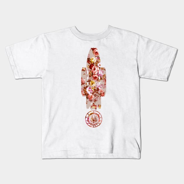 Battlestar Galactica [Floral Pattern] Kids T-Shirt by JayVal